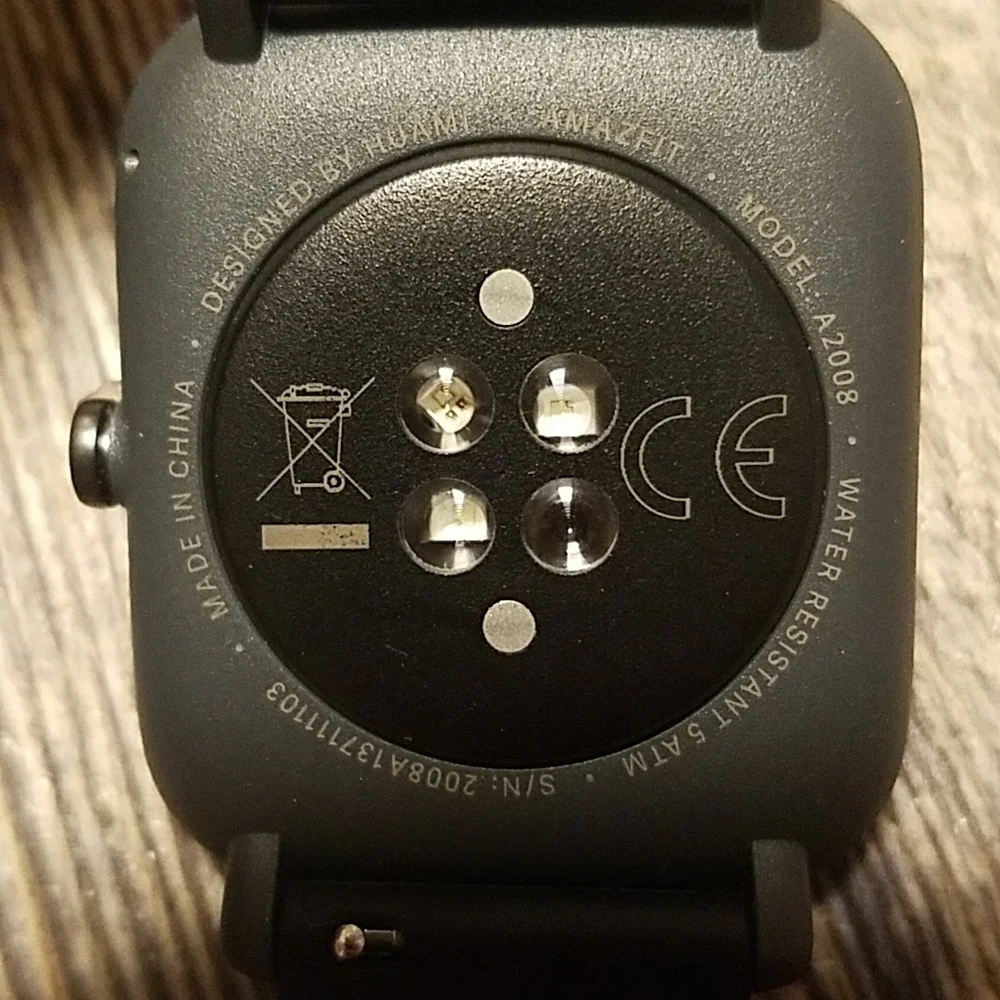 Amazfit (similar to fitbit) smart watch water resistant New without box Black